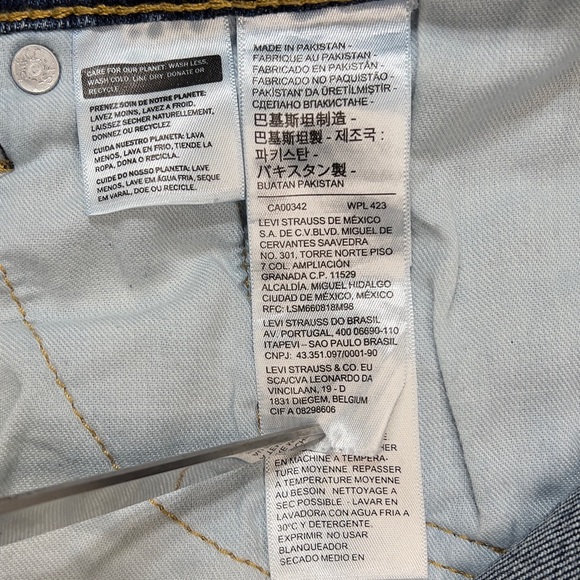 Levi’s 505 Blue Jeans Men’s 38x34 Regular Fit 5 Pocket Red Tag - Picture 16 of 16